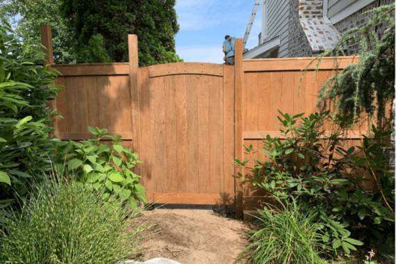 Fence with custom gate